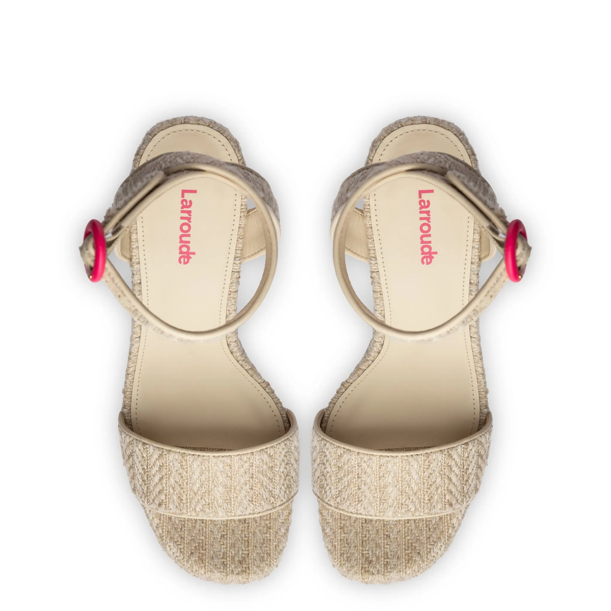 Dolly Sandal In Natural Raffia sold by Larroude product image thumbnail 3