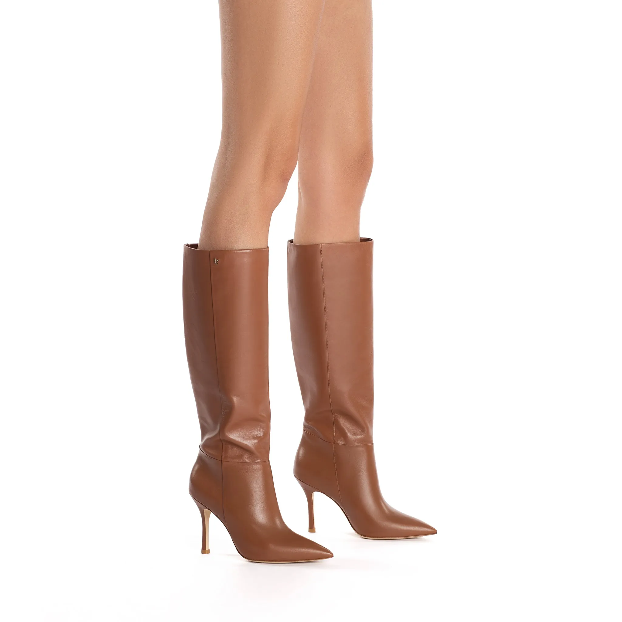 Kate Boot In Caramel Leather sold by Larroude product image thumbnail 5
