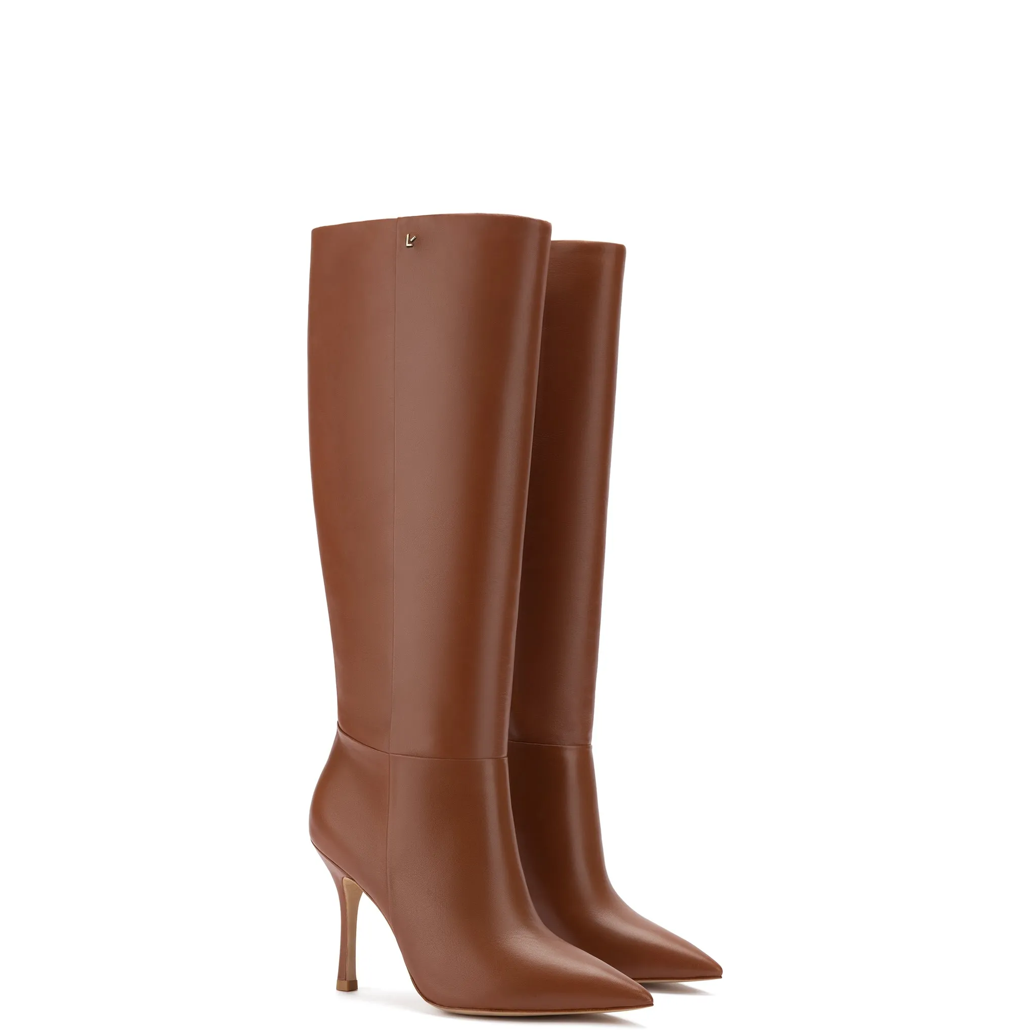 Kate Boot In Caramel Leather sold by Larroude product image thumbnail 2