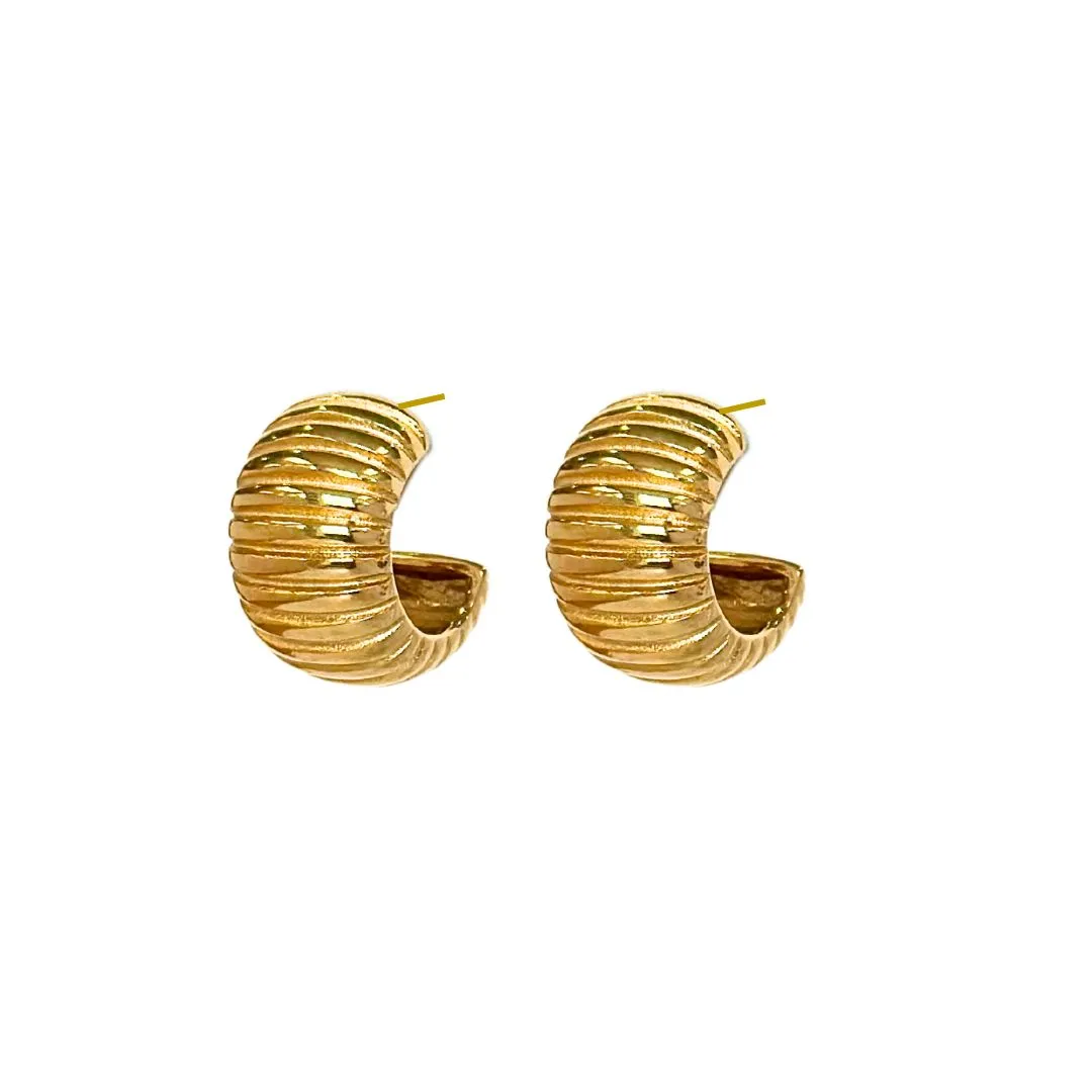 Cognac Earrings sold by Larroude