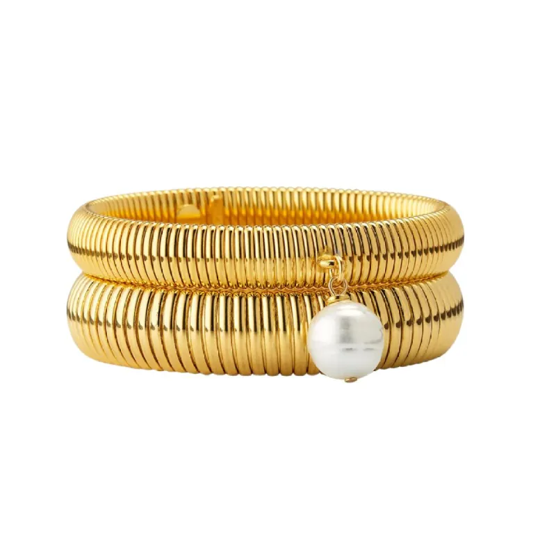 Aura Bangle Set sold by Larroude