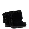 Verbier Bootie In Black Suede and Black Shearling sold by Larroude