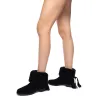 Verbier Bootie In Black Suede and Black Shearling sold by Larroude