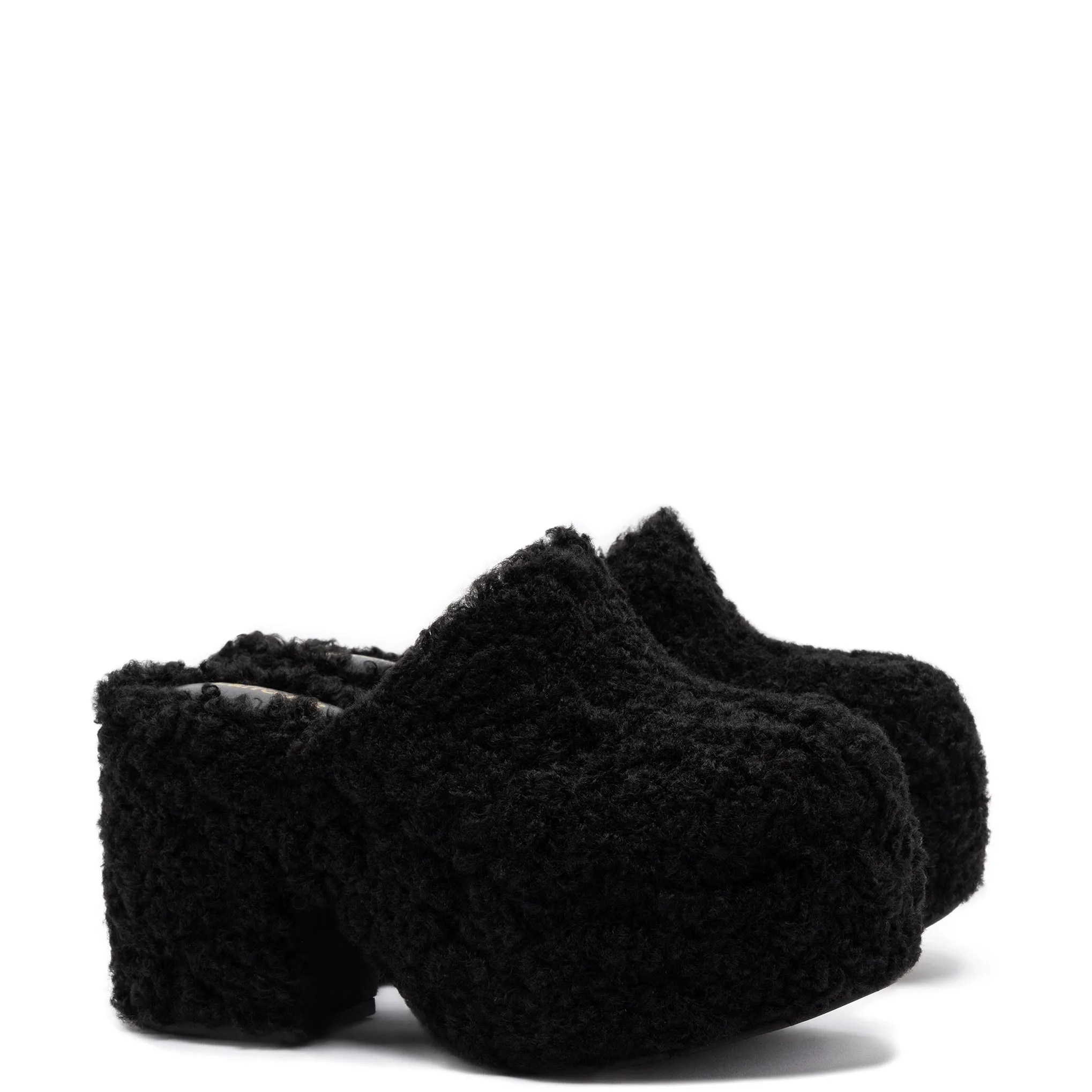 Miso Clog In Black Shearling sold by Larroude product image thumbnail 2
