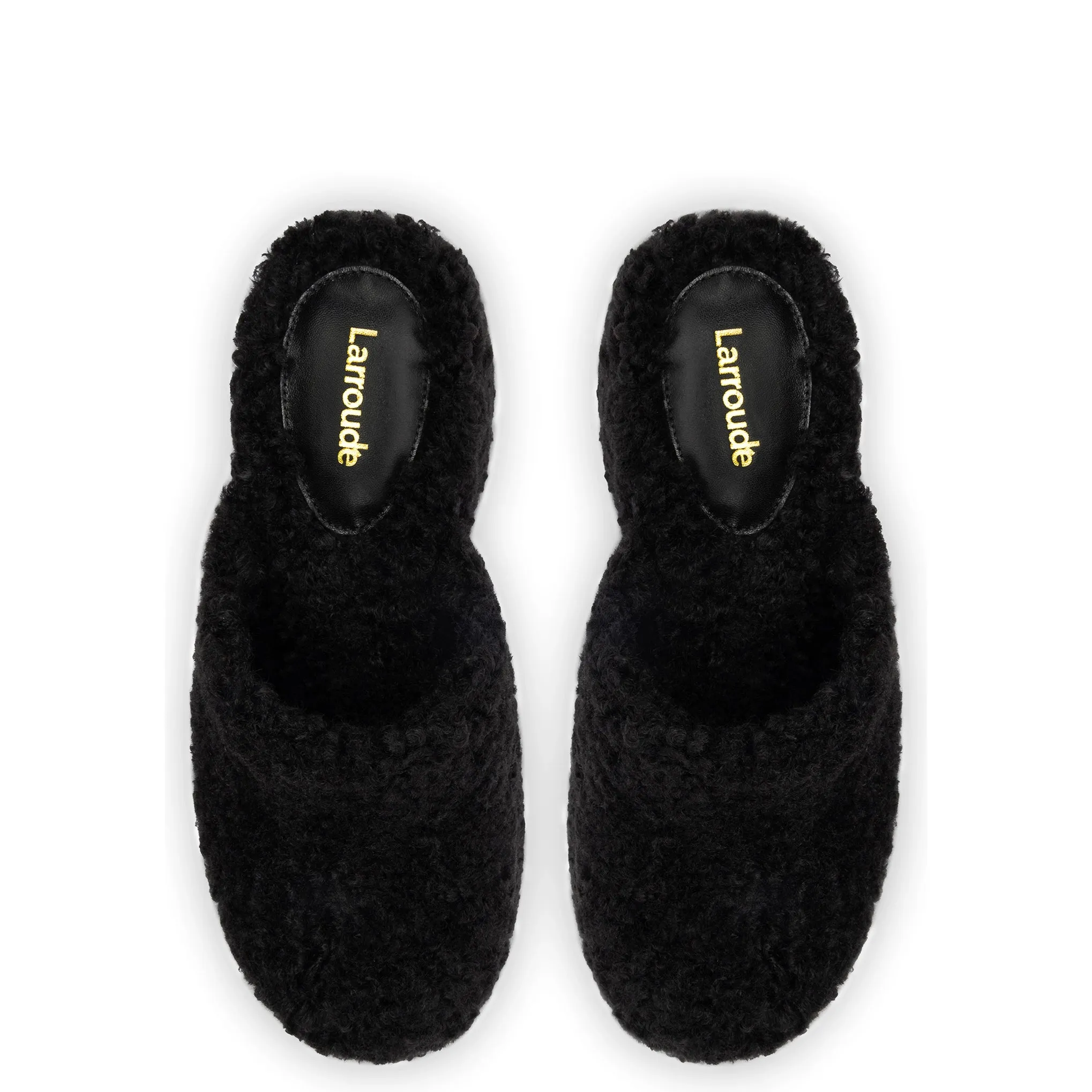 Miso Clog In Black Shearling sold by Larroude product image thumbnail 3