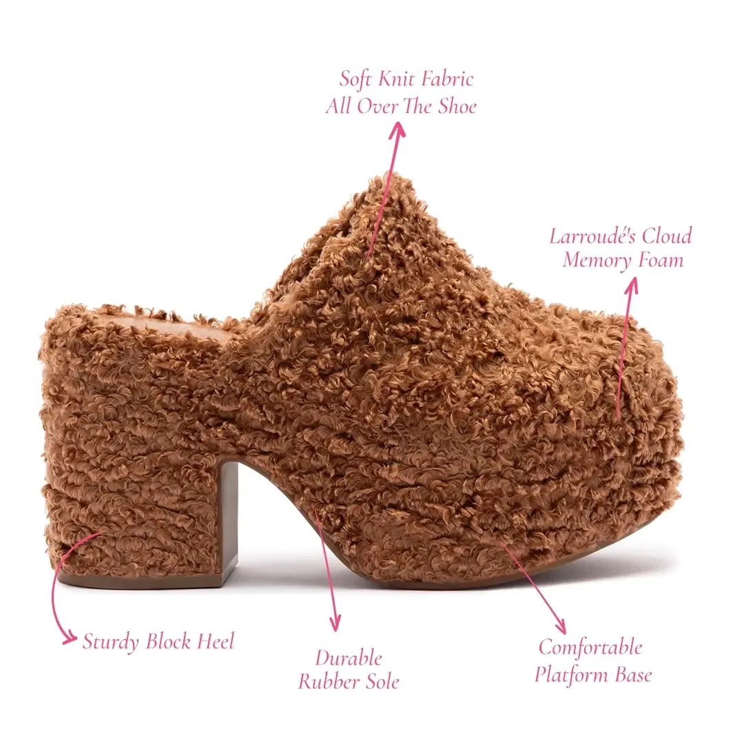 Miso Clog In Brown Shearling sold by Larroude product image thumbnail 5