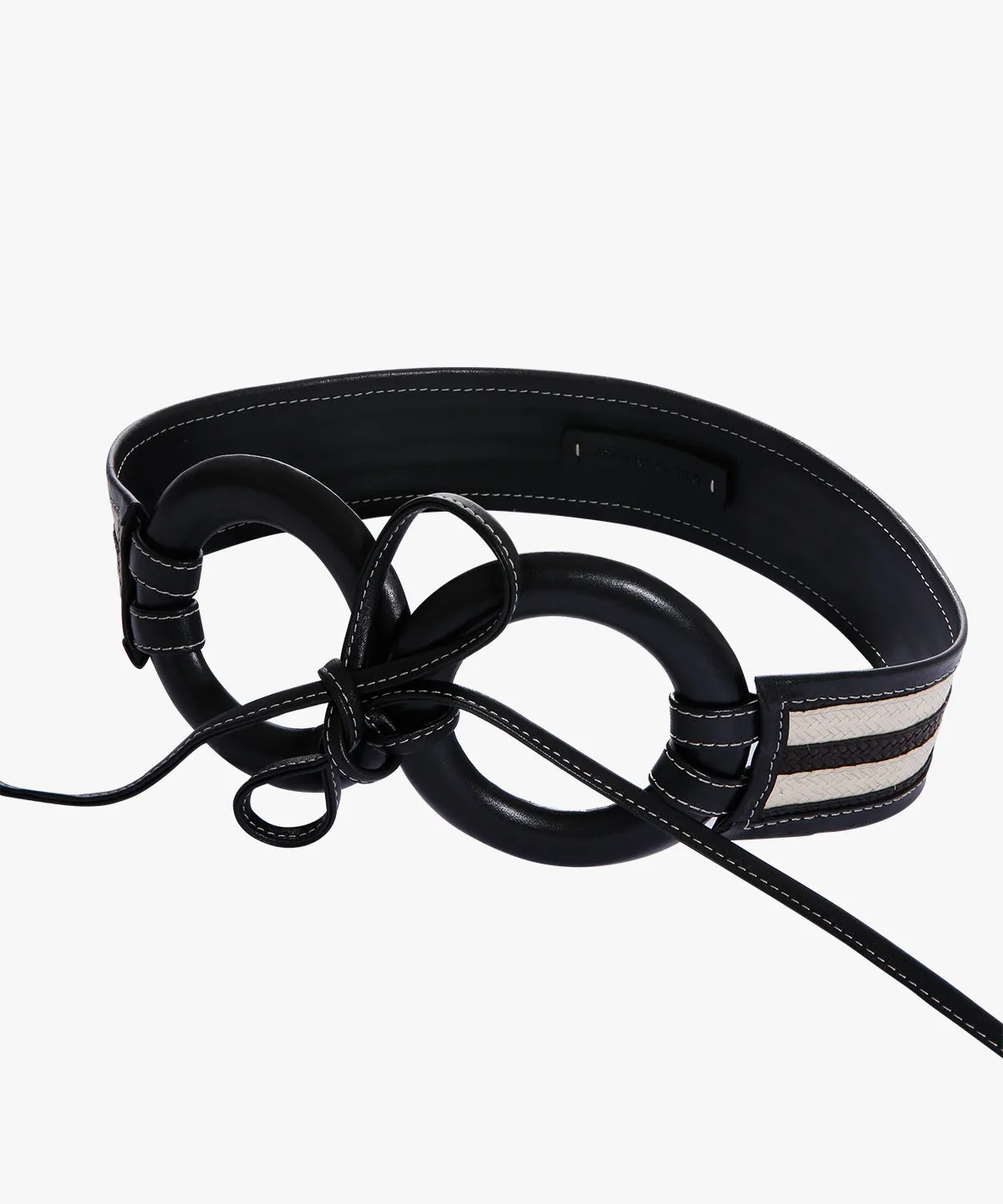 Zenú Belt in Raffia and Leather sold by Larroude product image thumbnail 4