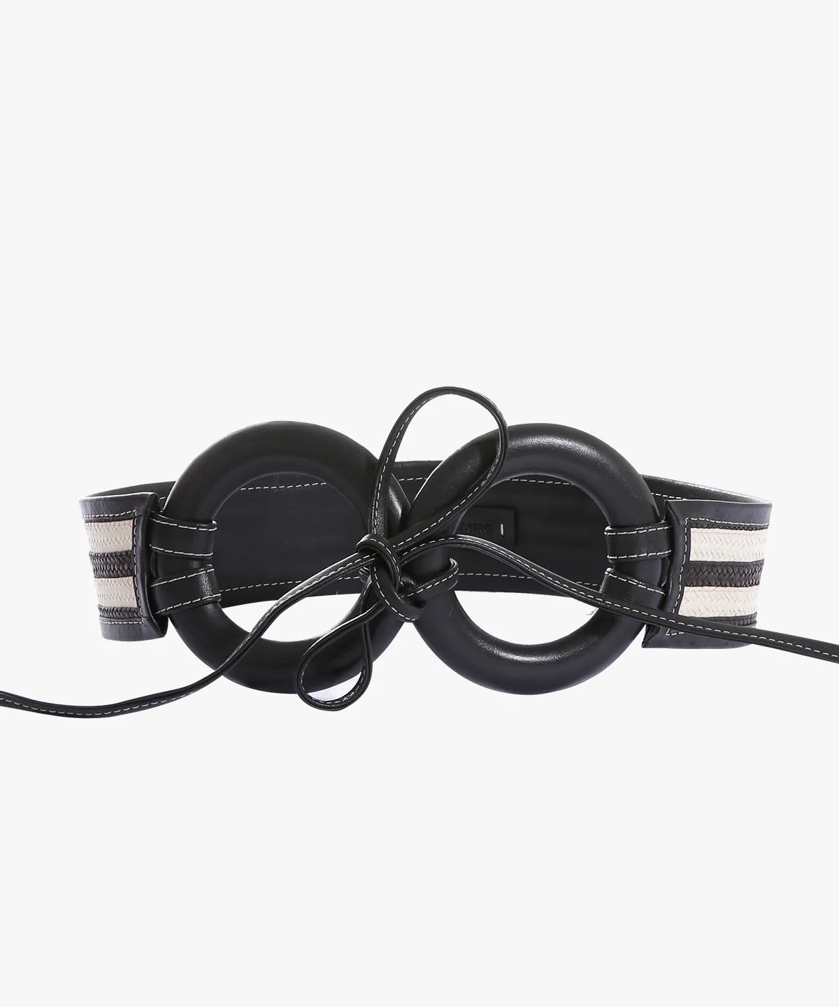 Zenú Belt in Raffia and Leather sold by Larroude product image thumbnail 3