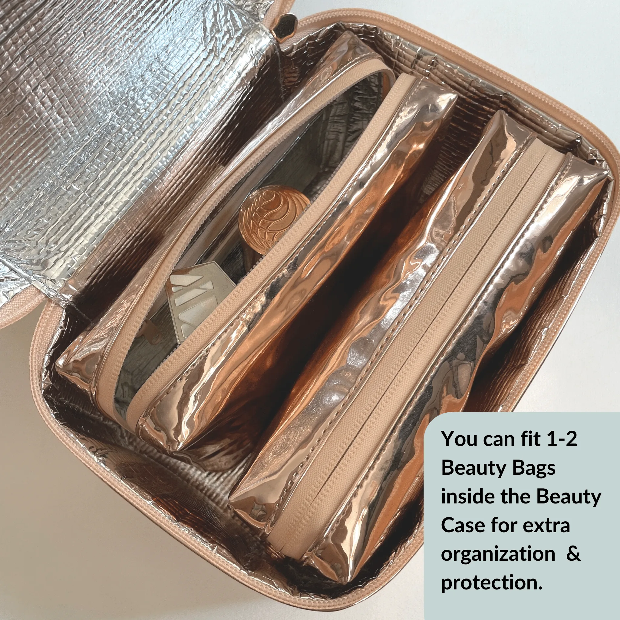 Performance Beauty Case ROSE GOLD sold by Larroude product image thumbnail 3