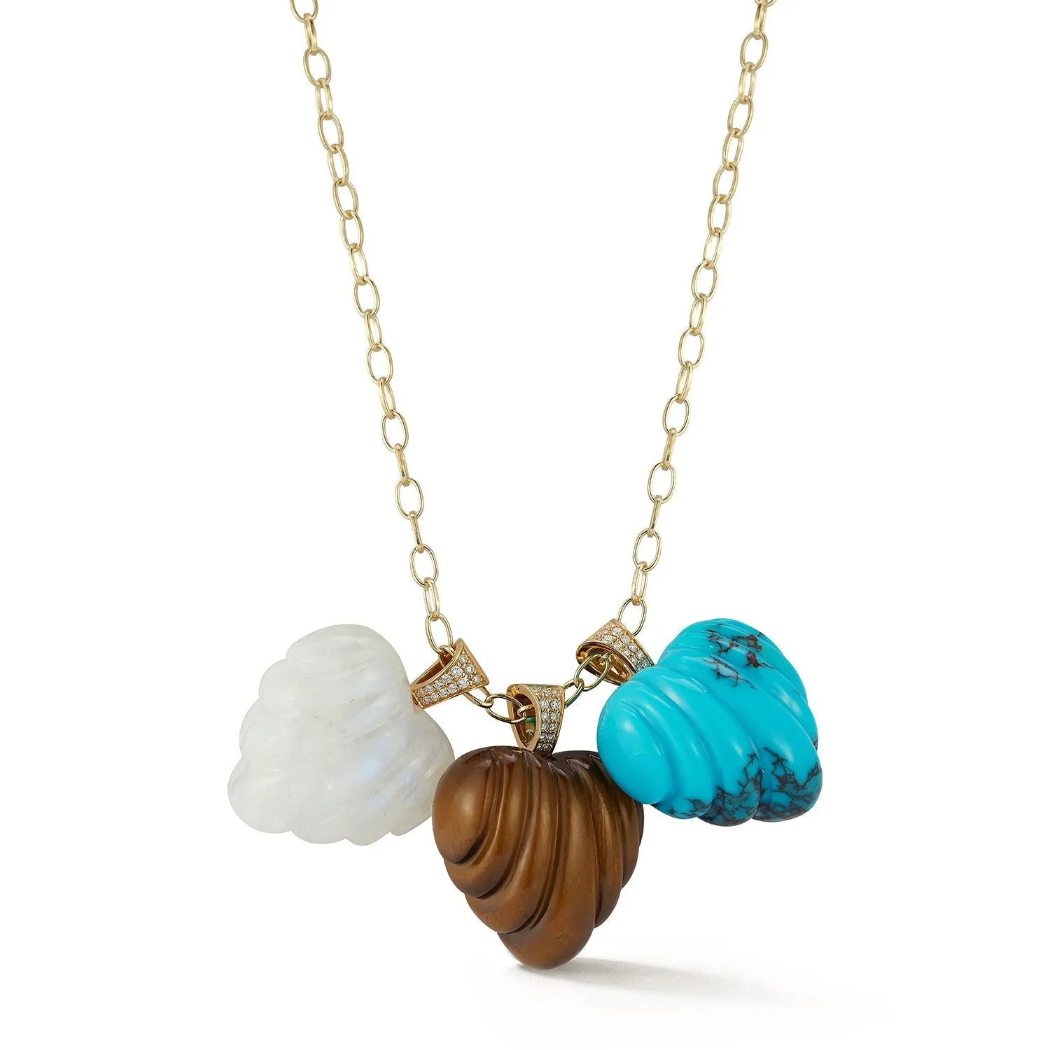 Extra Large Turquoise Heart Pendant sold by Larroude