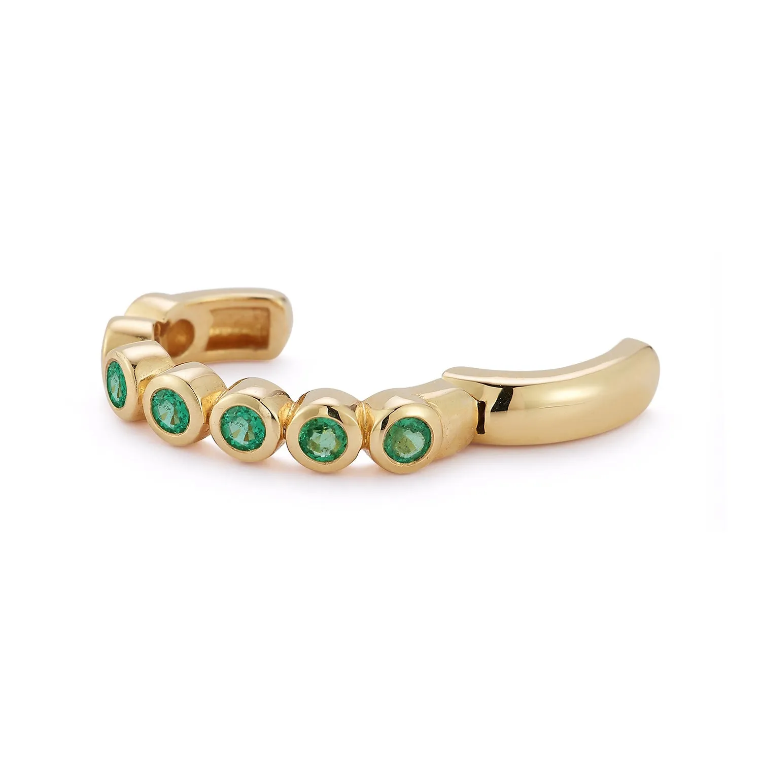 Bubble Ear Cuff - Emerald sold by Larroude product image thumbnail 3