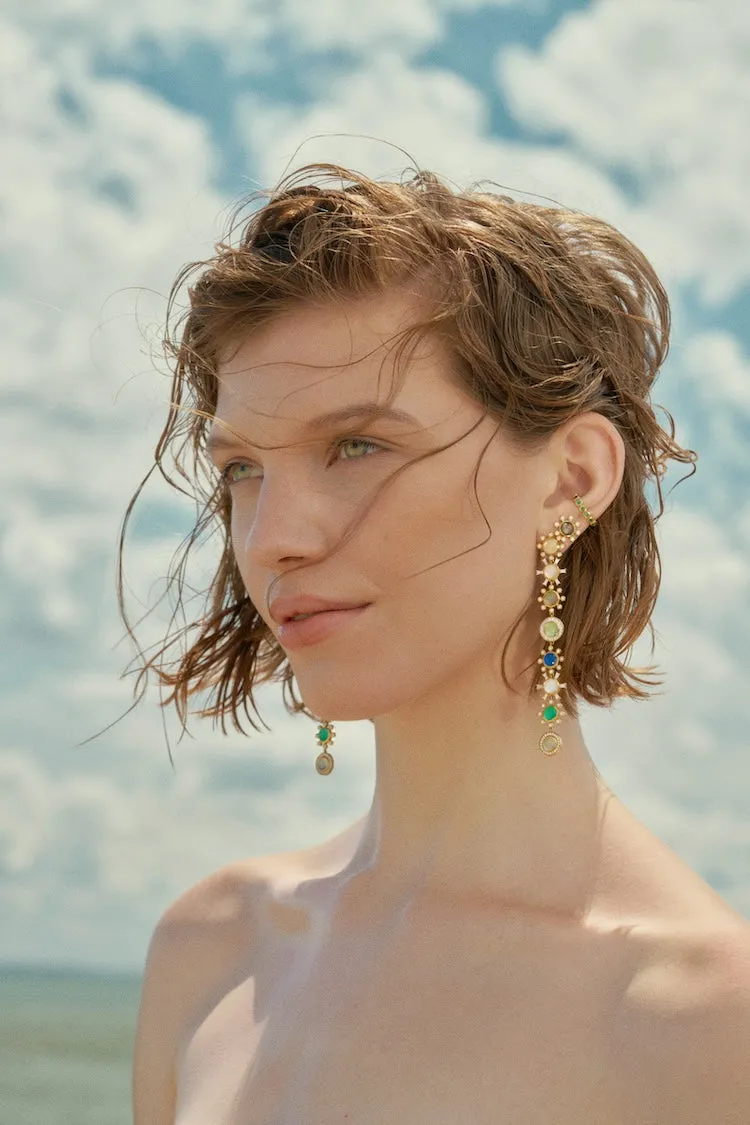 Bubble Ear Cuff - Emerald sold by Larroude product image thumbnail 2