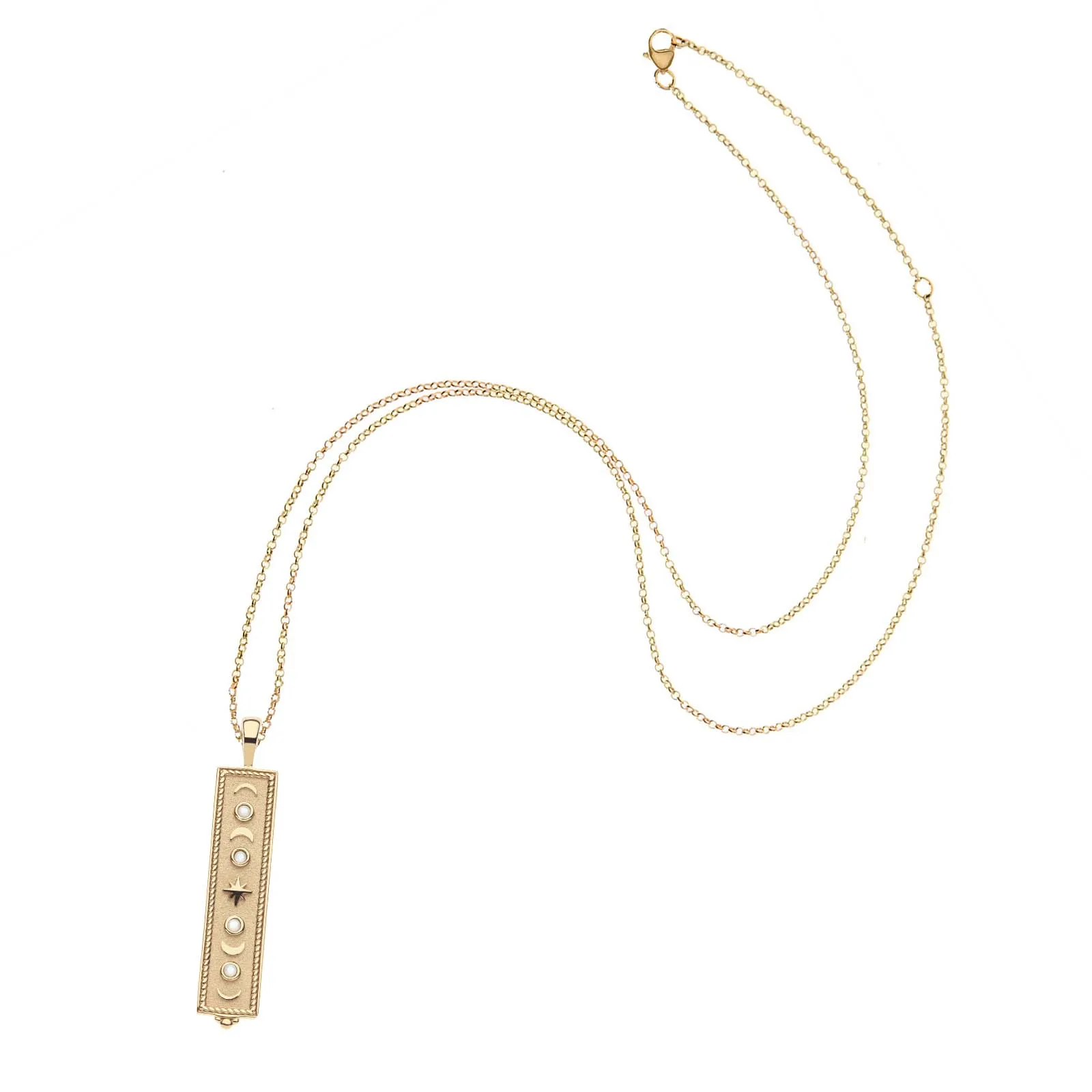 FOREVER Eclipse Dogtag Pendant in Mother of Pearl sold by Larroude product image thumbnail 2