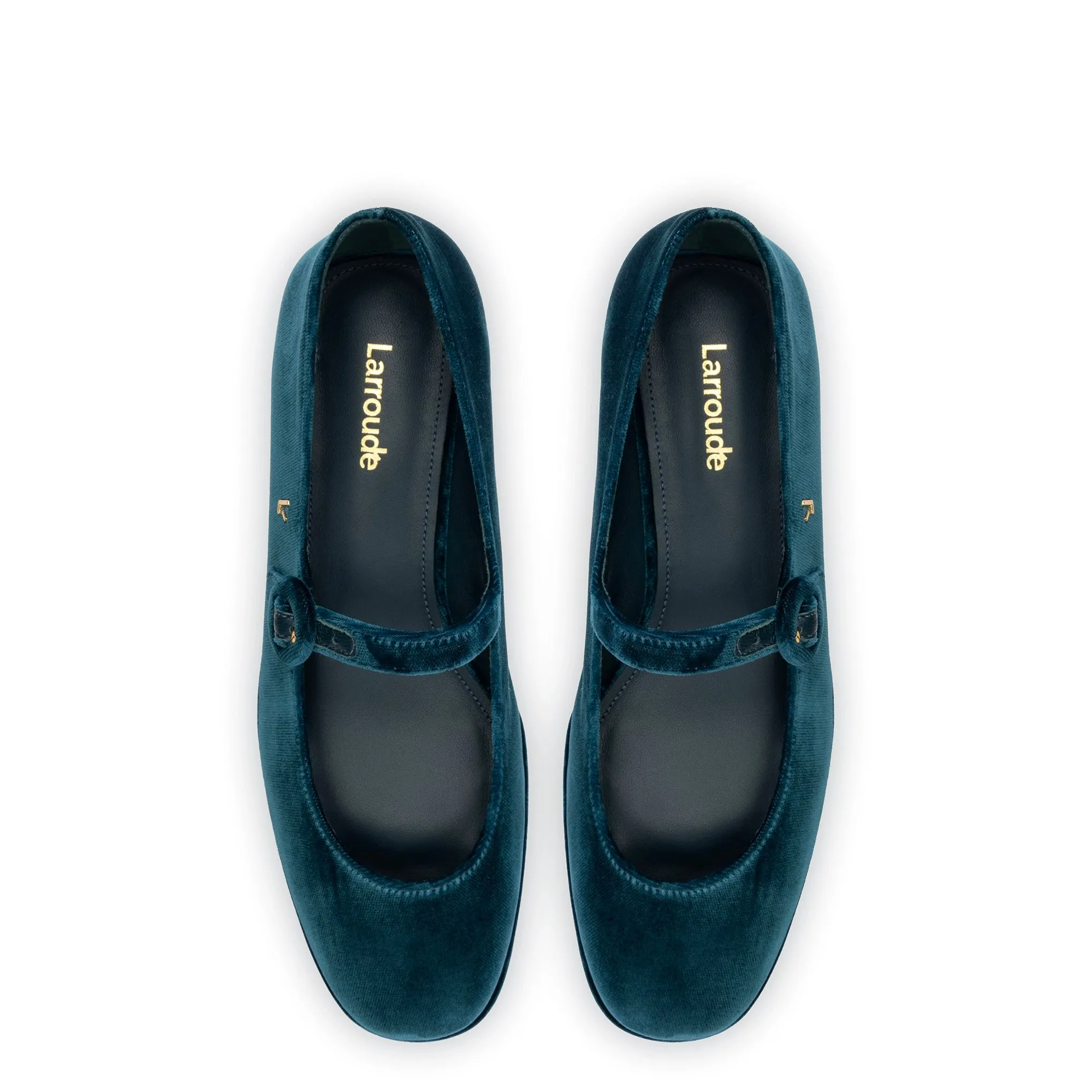 Blair Flatform In Deepsea Velvet sold by Larroude product image thumbnail 3