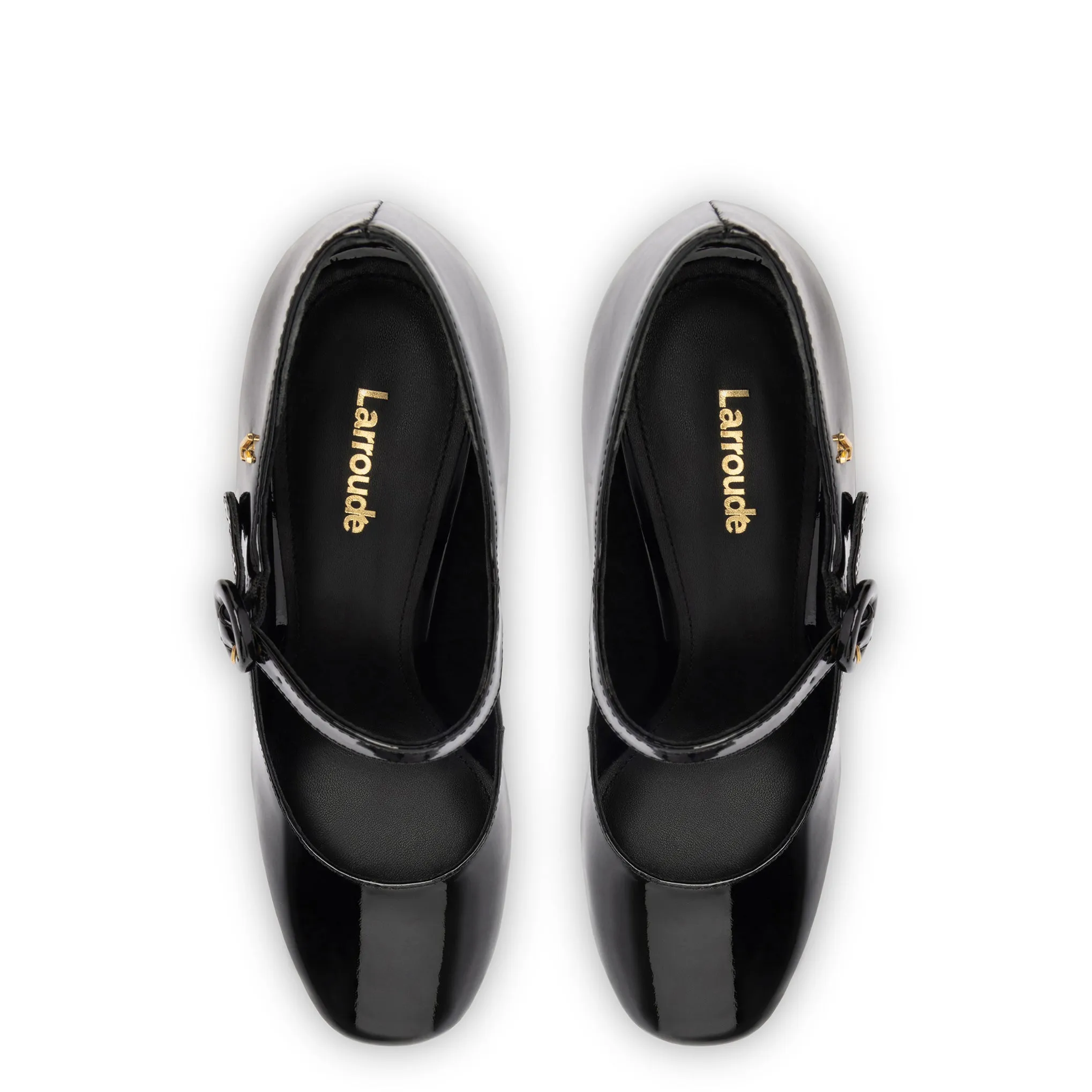 Blair Hi Pump In Black Patent Leather sold by Larroude product image thumbnail 3