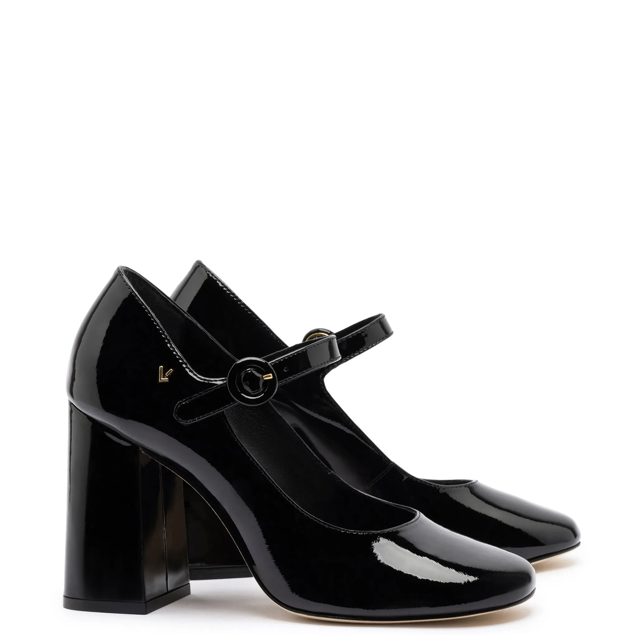 Blair Hi Pump In Black Patent Leather sold by Larroude product image thumbnail 2