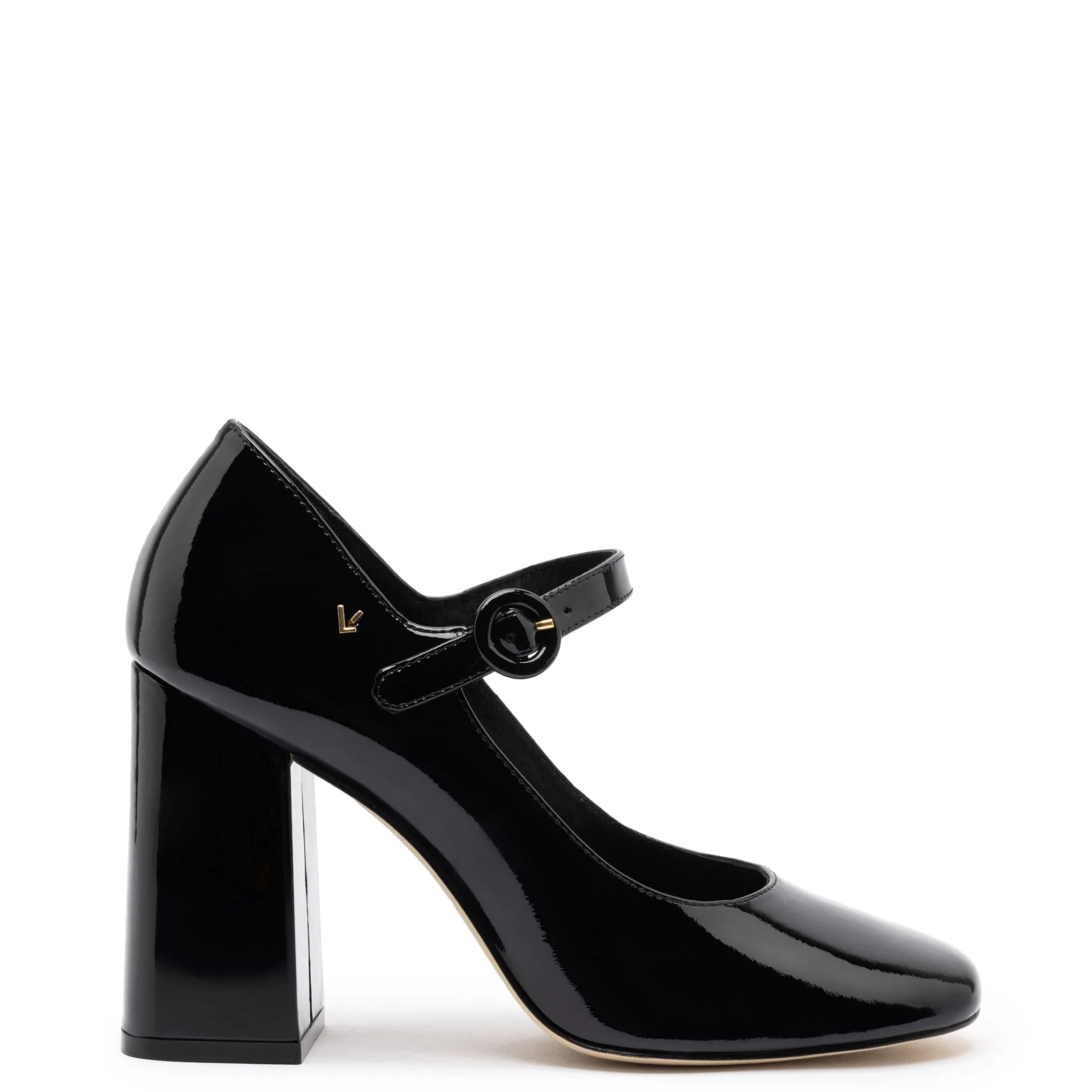 Blair Hi Pump In Black Patent Leather sold by Larroude