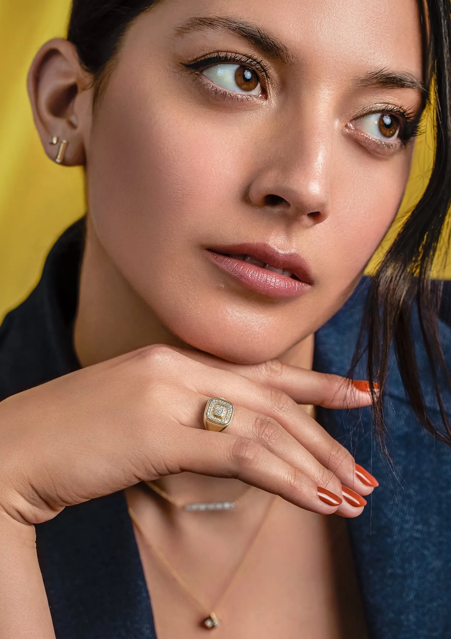 The Signet Flip Ring Golden Hour sold by Larroude product image thumbnail 2