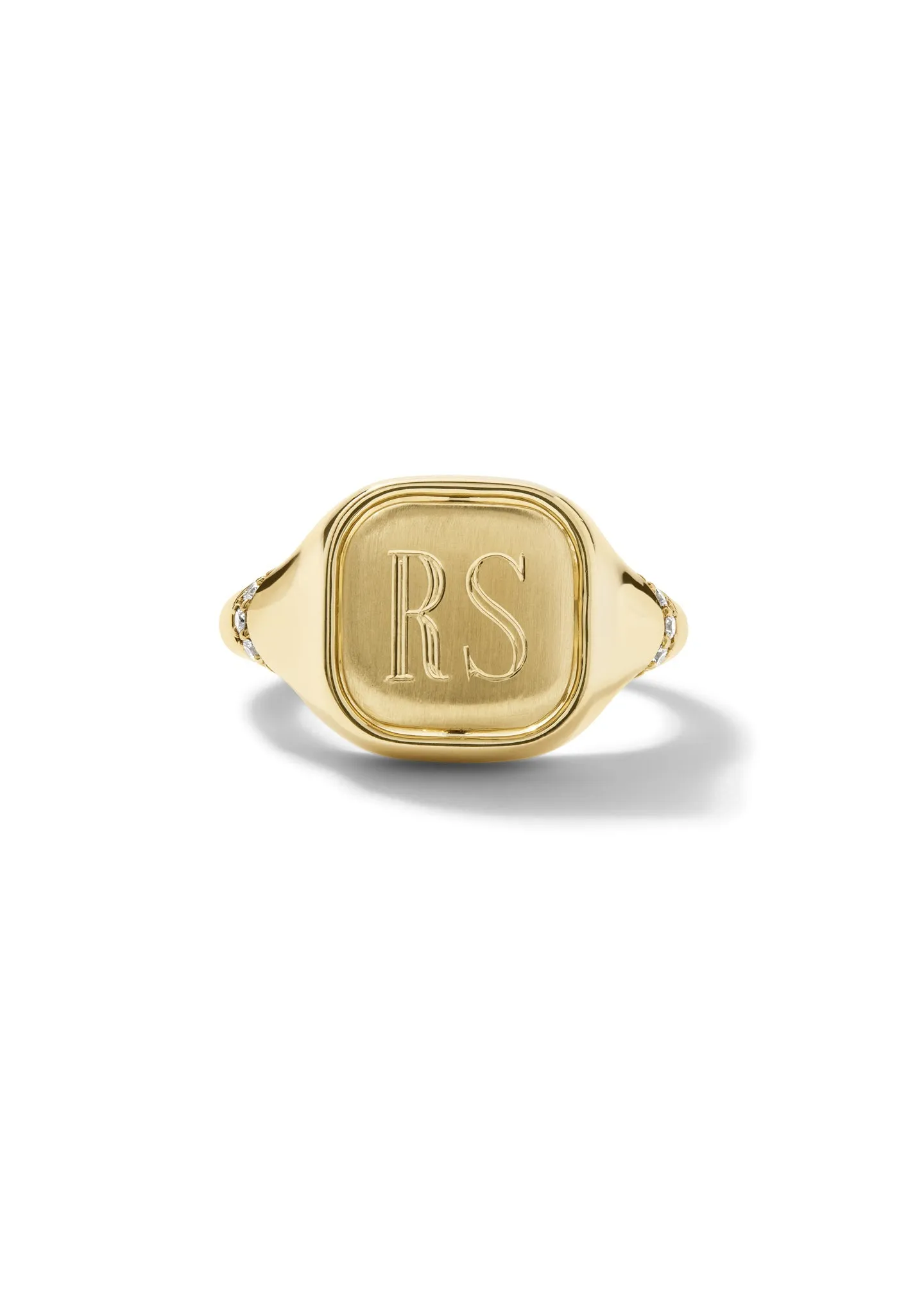The Signet Flip Ring Golden Hour sold by Larroude product image thumbnail 5