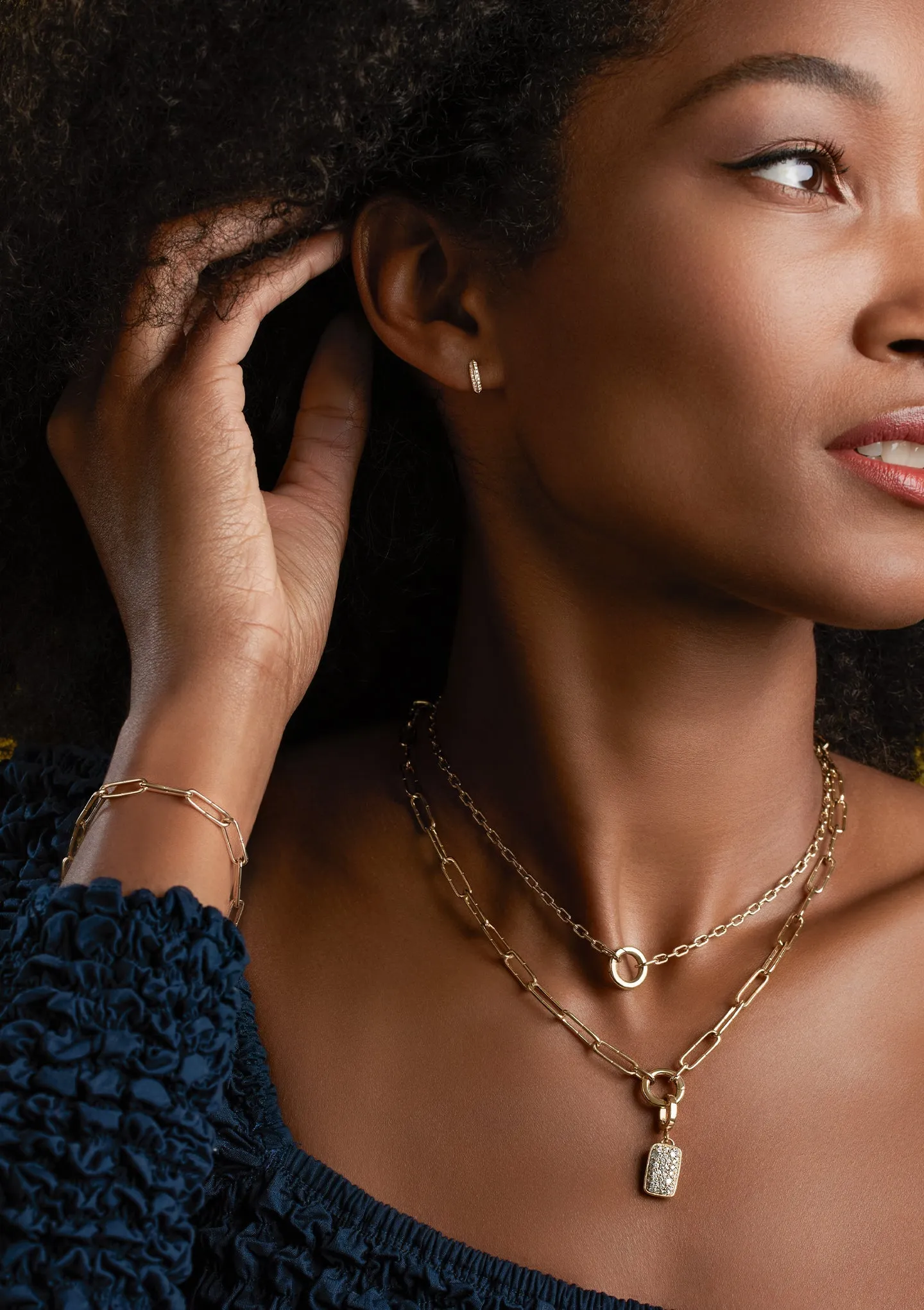 Demi Defiant Iced Huggie sold by Larroude product image thumbnail 2