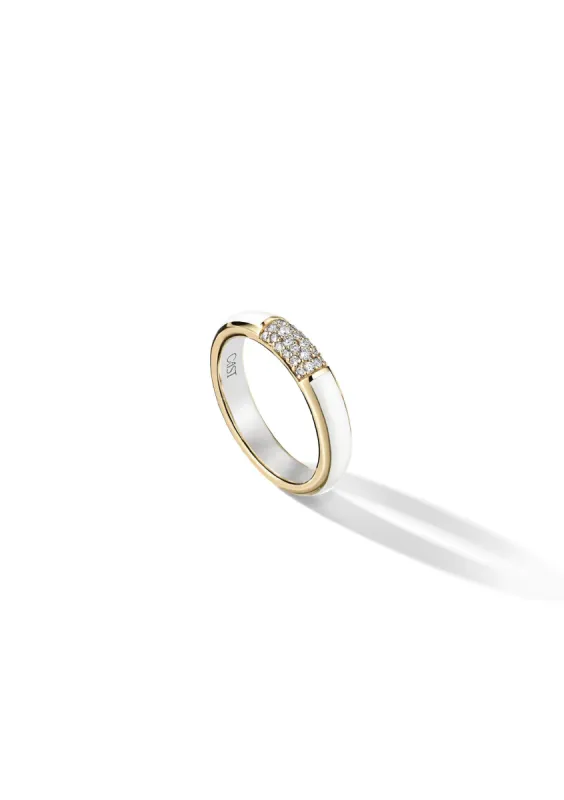 Iced Halo Stacking Ring sold by Larroude