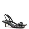 Mini Annie Sandal In Black Leather sold by Larroude