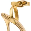 Verona Sandal In Gold Metallic Leather sold by Larroude