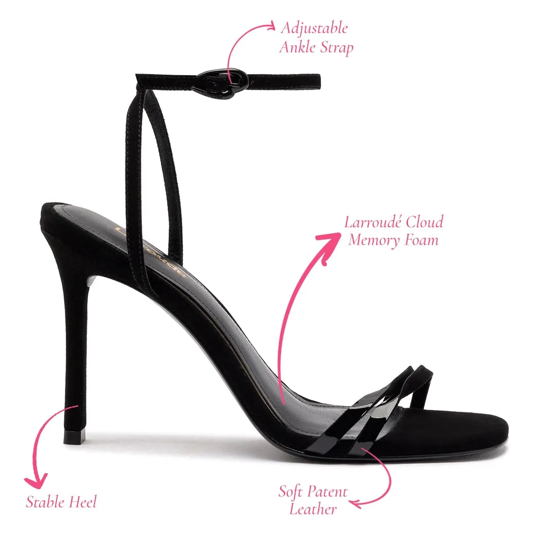 Vesper Sandal In Black Suede sold by Larroude product image thumbnail 5