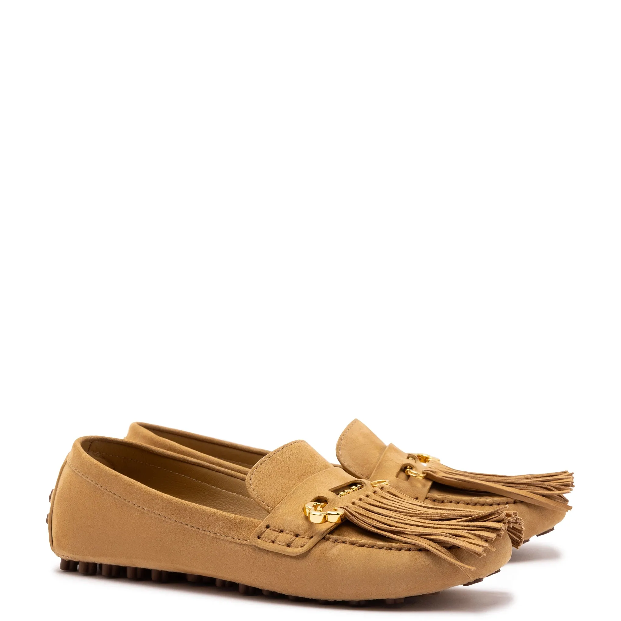 Joy Mocassin In Peanut Suede sold by Larroude product image thumbnail 2