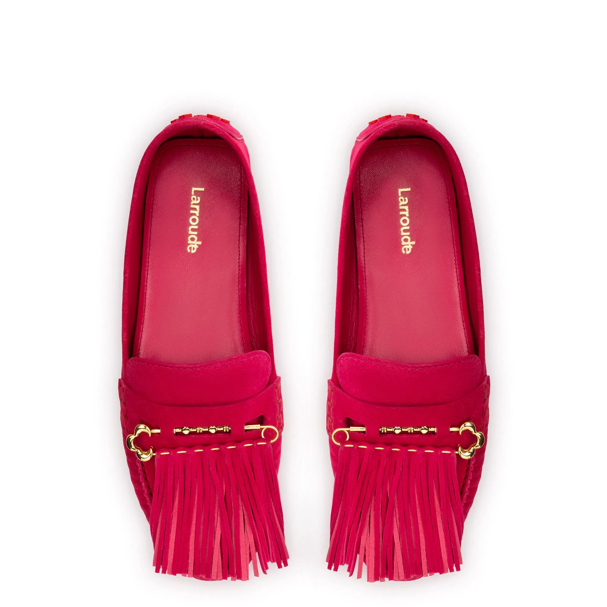 Joy Mocassin In Pink Suede sold by Larroude product image thumbnail 3