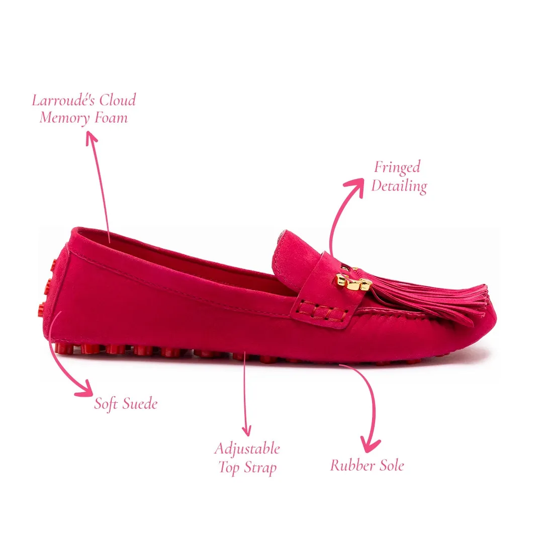 Joy Mocassin In Pink Suede sold by Larroude product image thumbnail 5