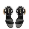 Verona Sandal In Black Leather sold by Larroude