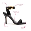 Verona Sandal In Black Leather sold by Larroude