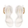 Verona Sandal In White Leather sold by Larroude