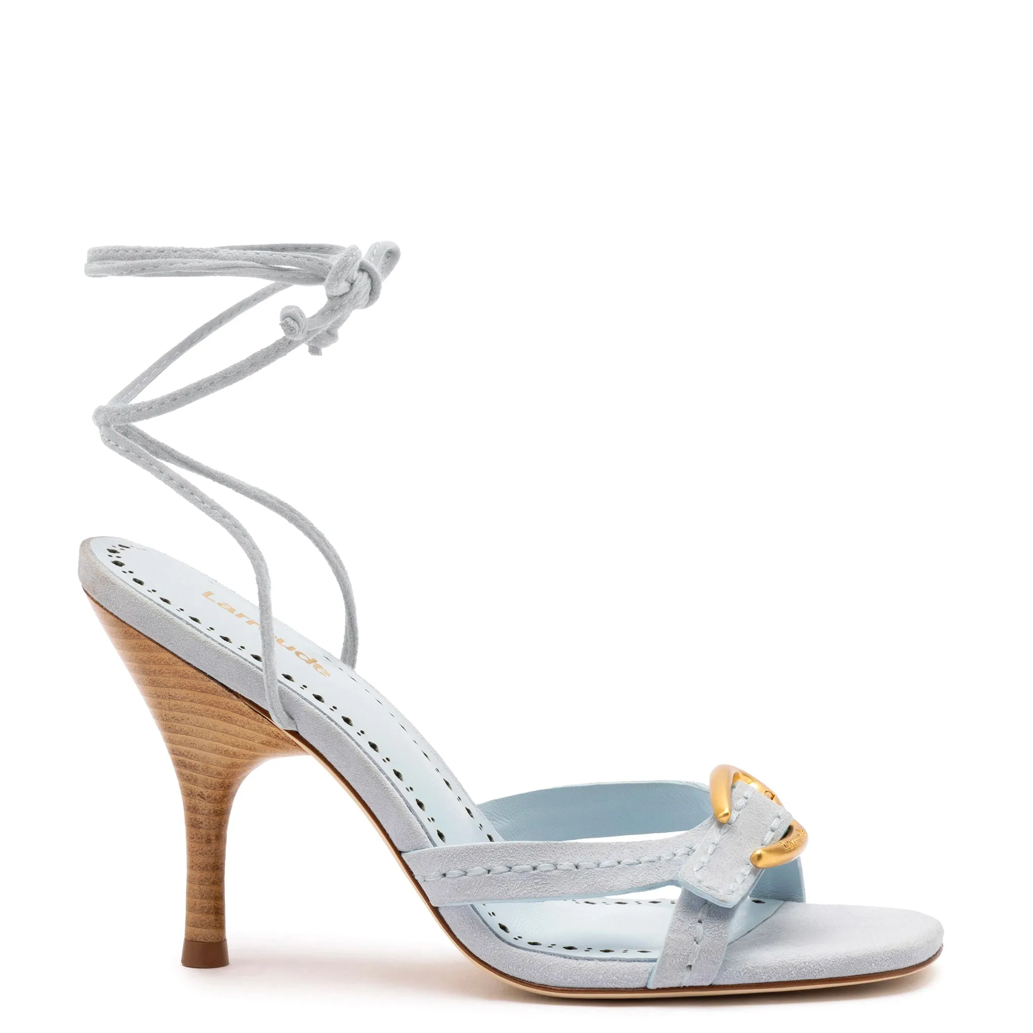 Verona Strappy Sandal In Maya Suede sold by Larroude