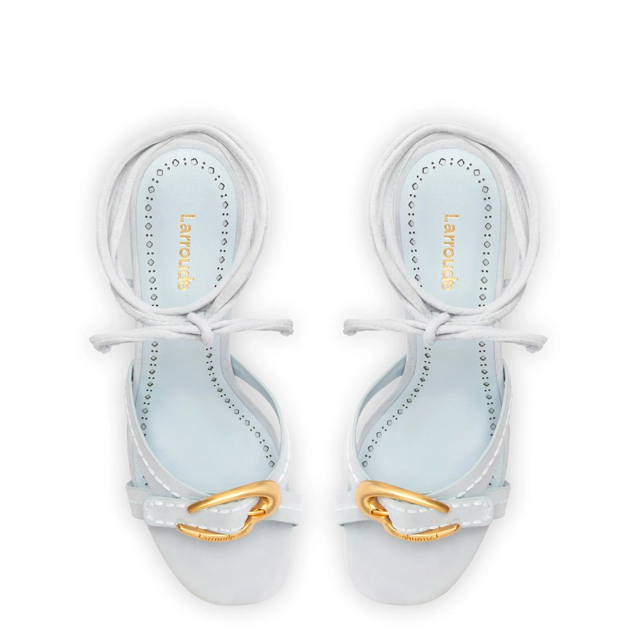 Verona Strappy Sandal In Maya Suede sold by Larroude product image thumbnail 3