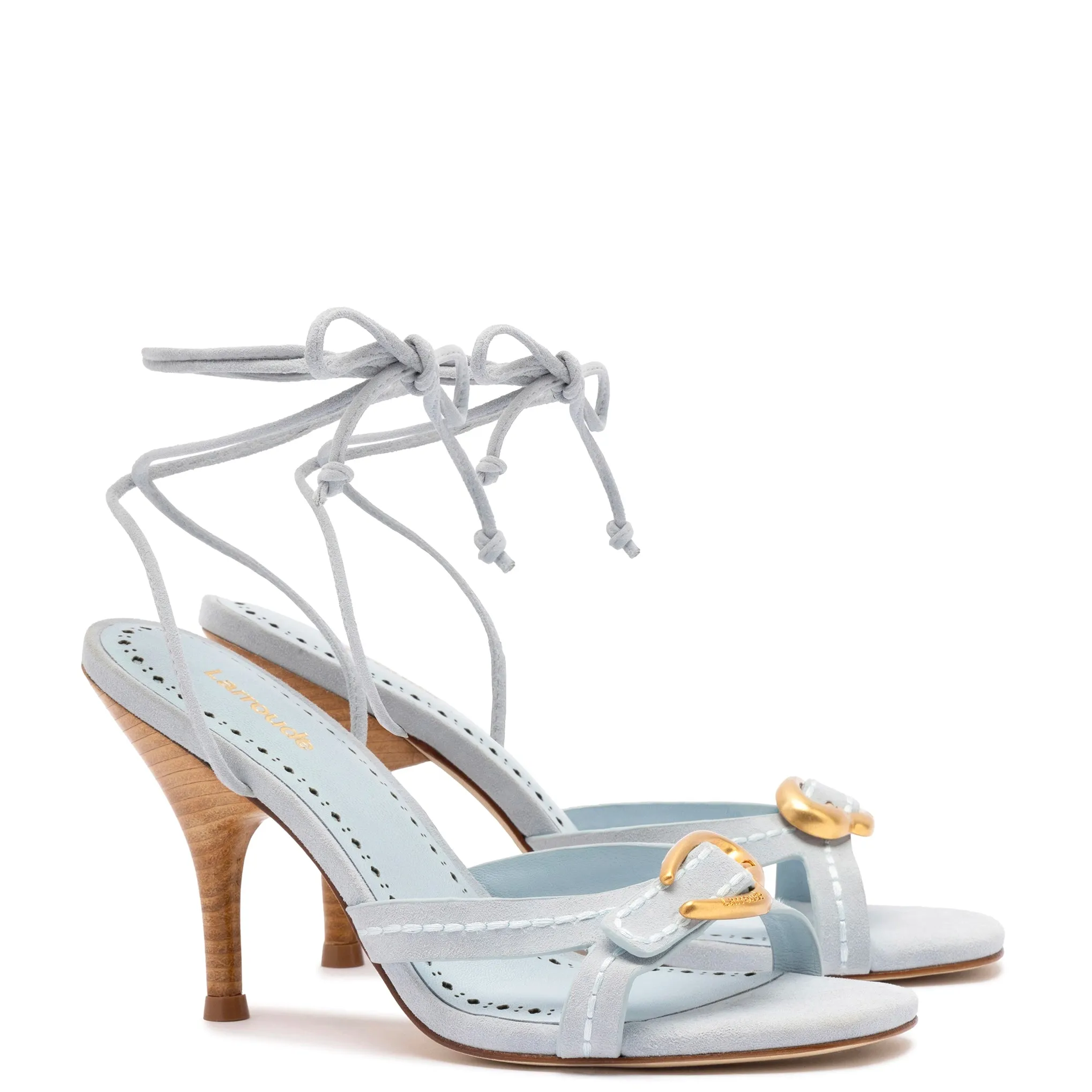 Verona Strappy Sandal In Maya Suede sold by Larroude product image thumbnail 2