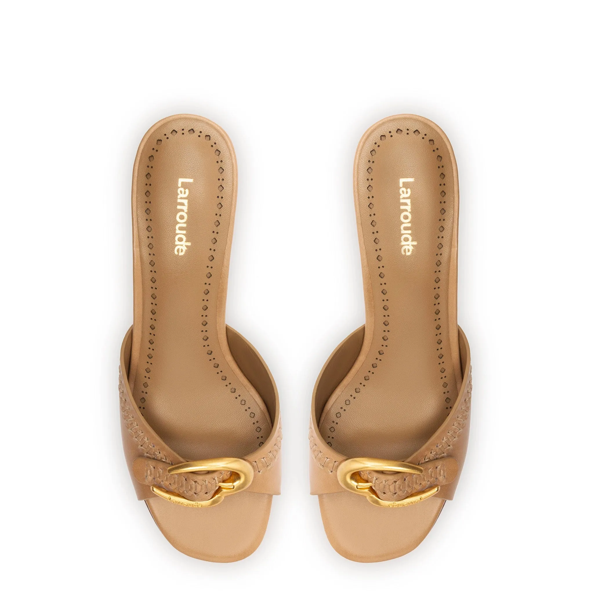 Verona Mule In Hazelnut Leather sold by Larroude product image thumbnail 3