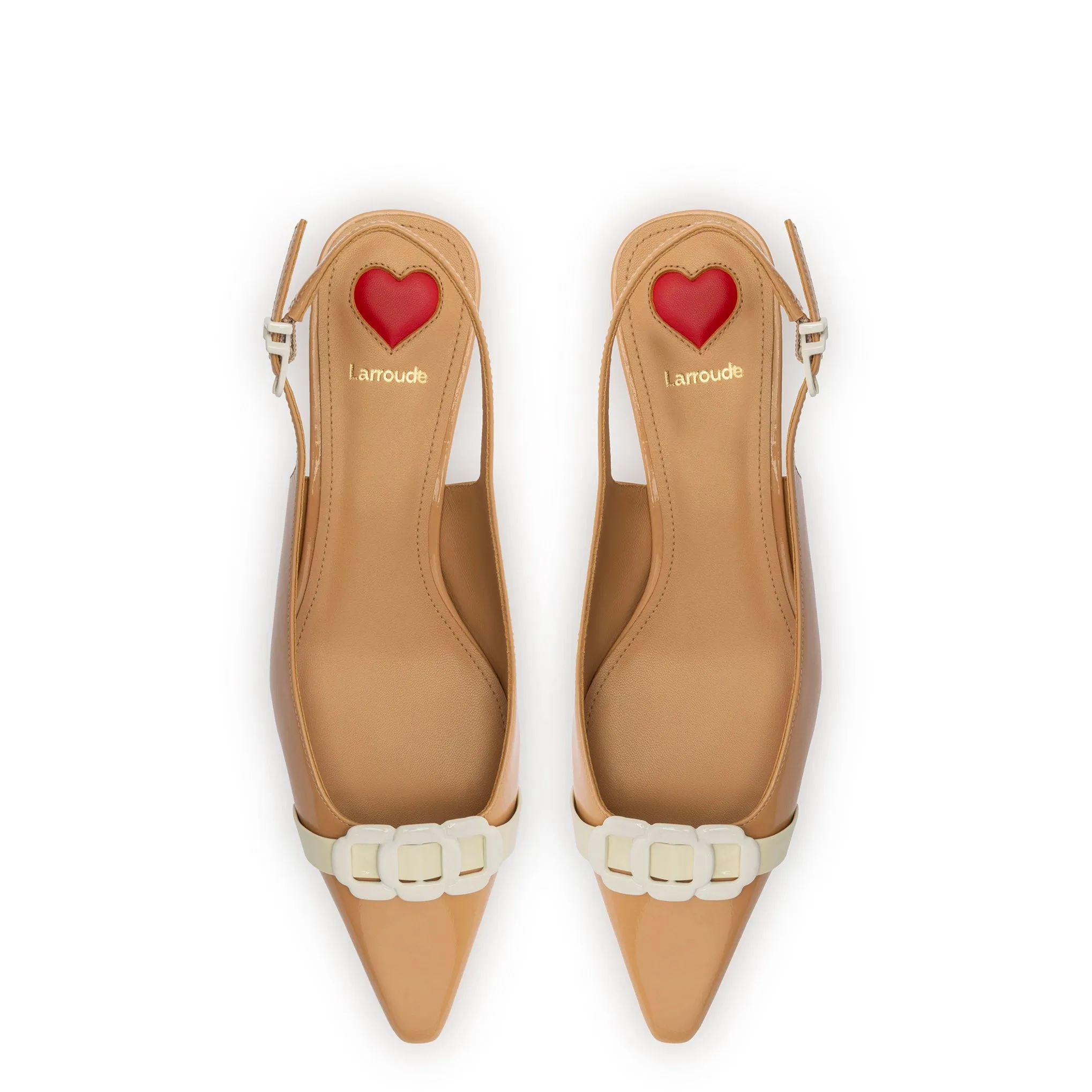 Franca Pump In Tan Patent Leather sold by Larroude product image thumbnail 3