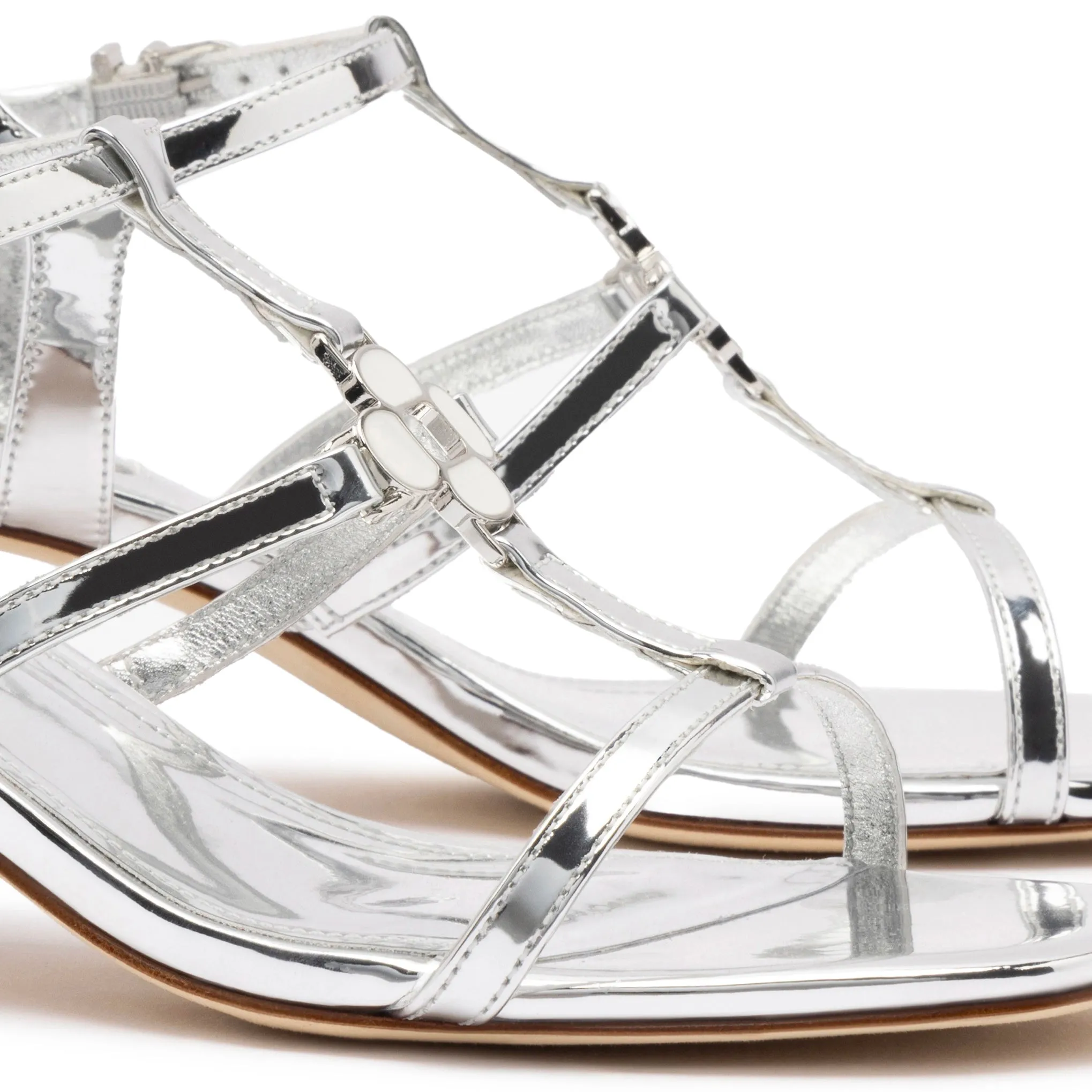 Hana Block In Silver Specchio sold by Larroude product image thumbnail 3