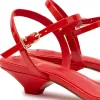 Charlotte Sandal In Scarlet Patent Leather sold by Larroude