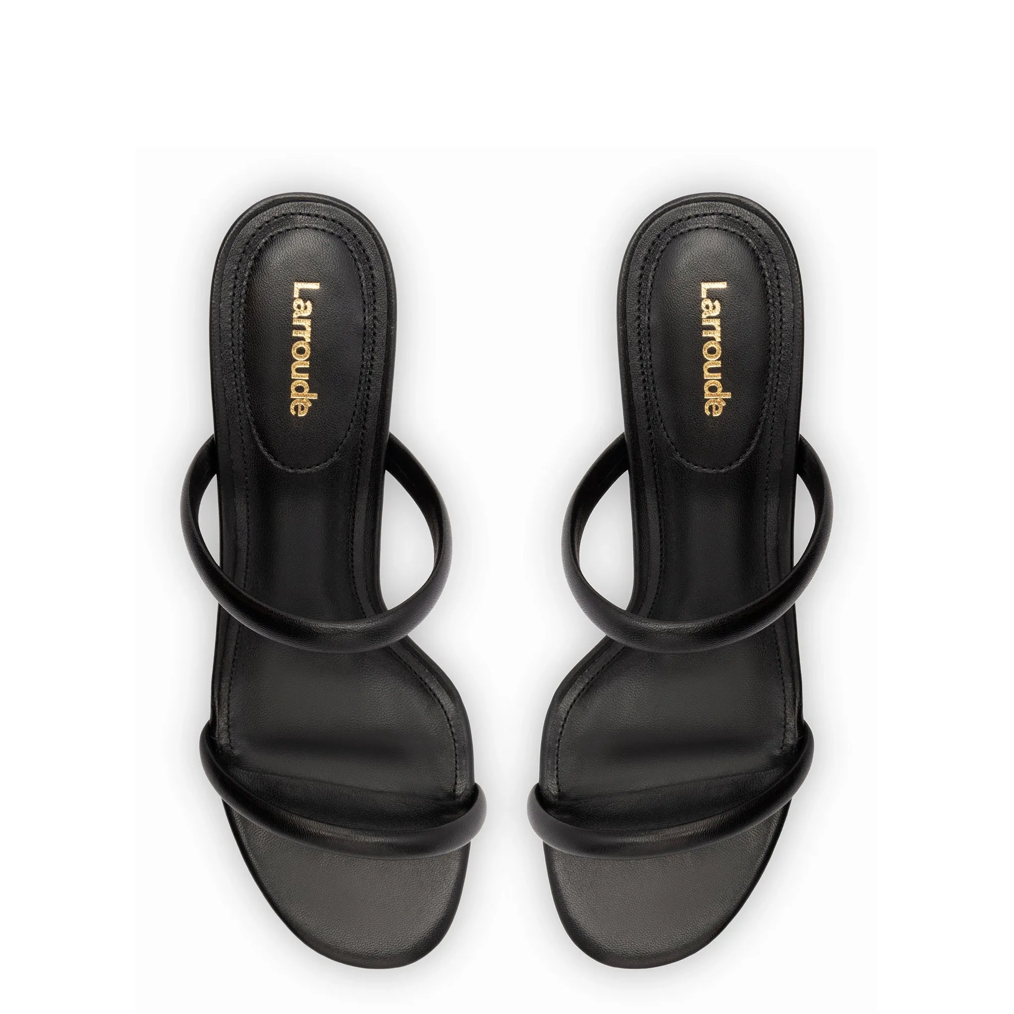 Dew Drop Mule In Black Leather sold by Larroude product image thumbnail 3