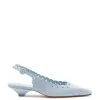Florence Broderie Pump In Maya Denim sold by Larroude