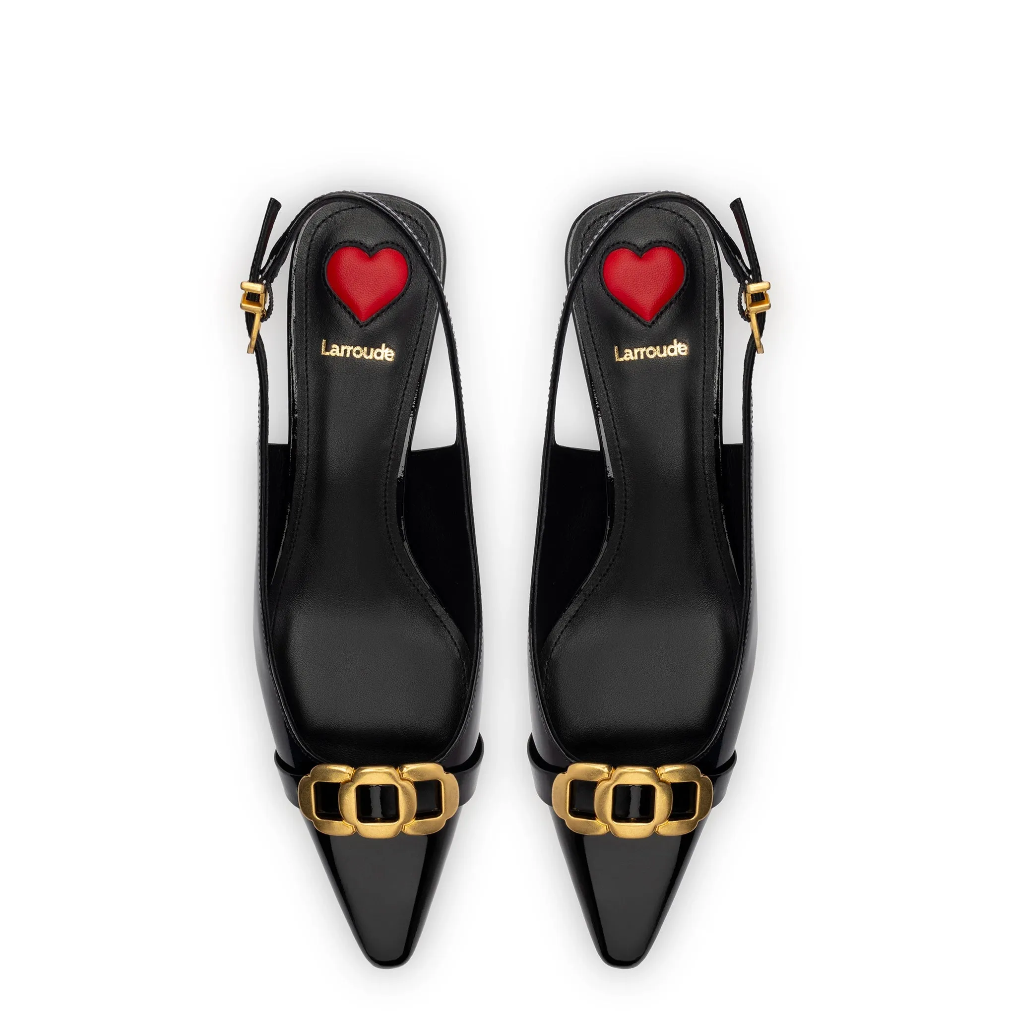 Franca Pump In Black Patent Leather sold by Larroude product image thumbnail 3