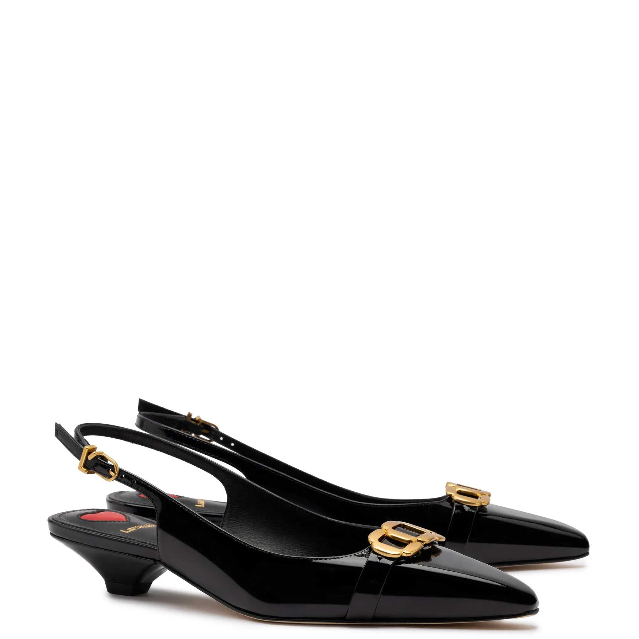Franca Pump In Black Patent Leather sold by Larroude product image thumbnail 2