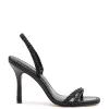 Annie Sandal In Black Leather sold by Larroude