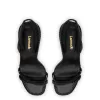 Annie Sandal In Black Leather sold by Larroude