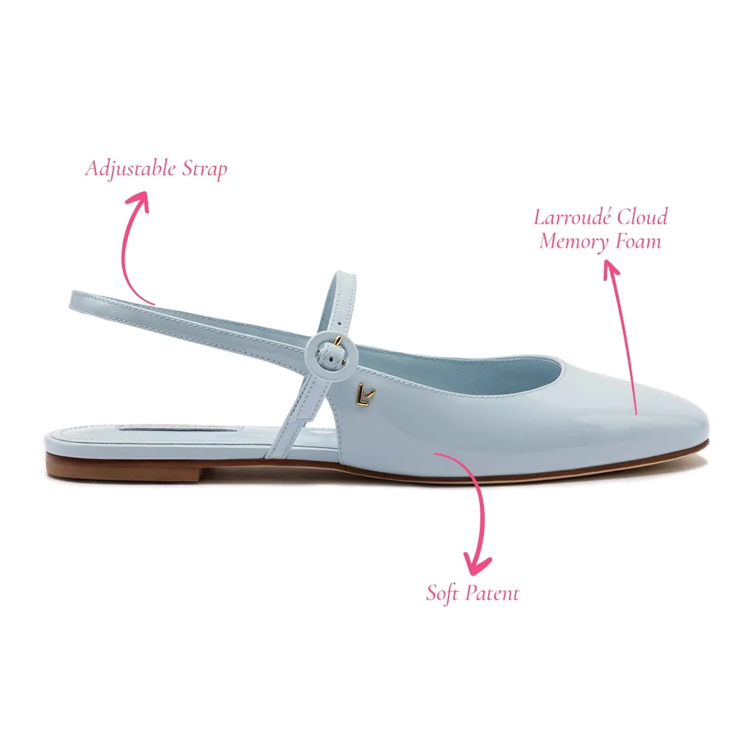 Georgina Ballet Flat In Maya Patent Leather sold by Larroude product image thumbnail 5