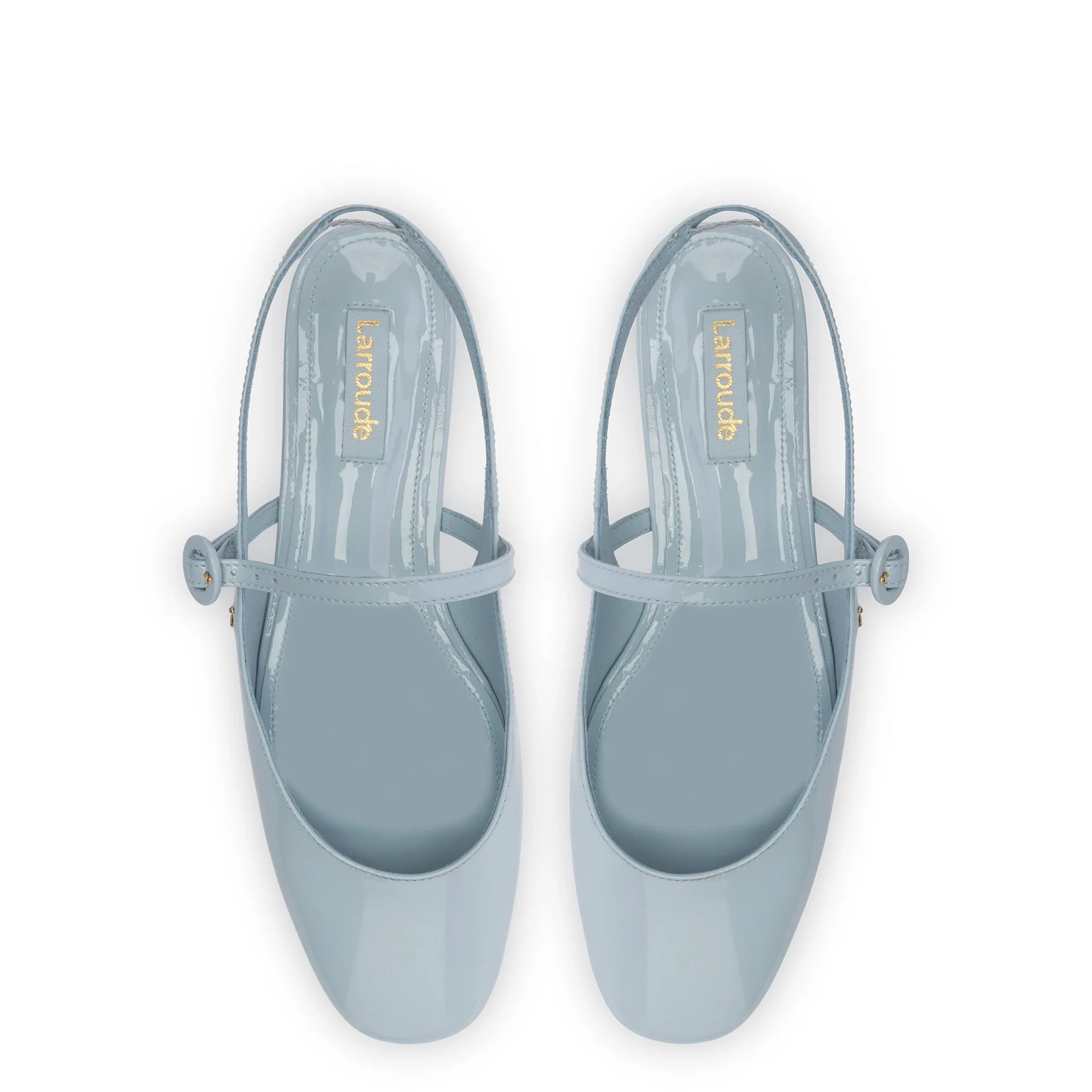 Georgina Ballet Flat In Maya Patent Leather sold by Larroude product image thumbnail 3