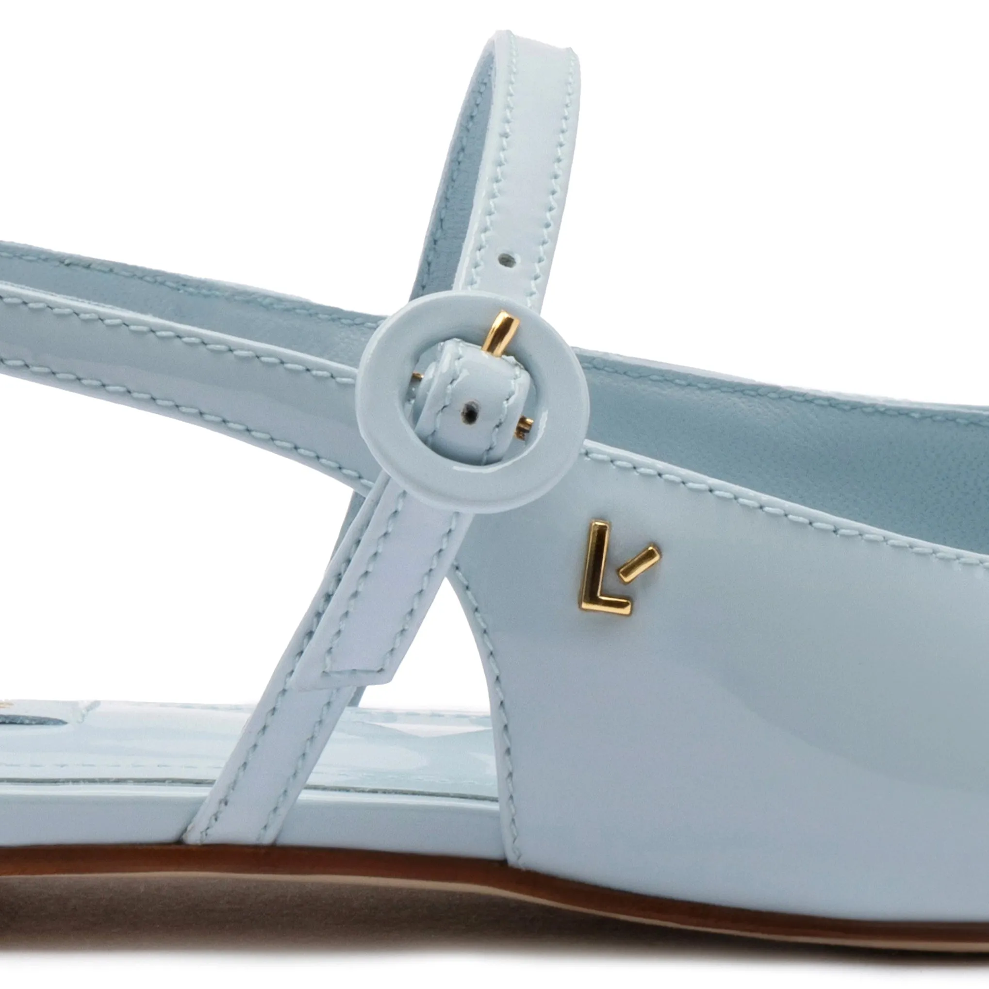 Georgina Ballet Flat In Maya Patent Leather sold by Larroude product image thumbnail 4